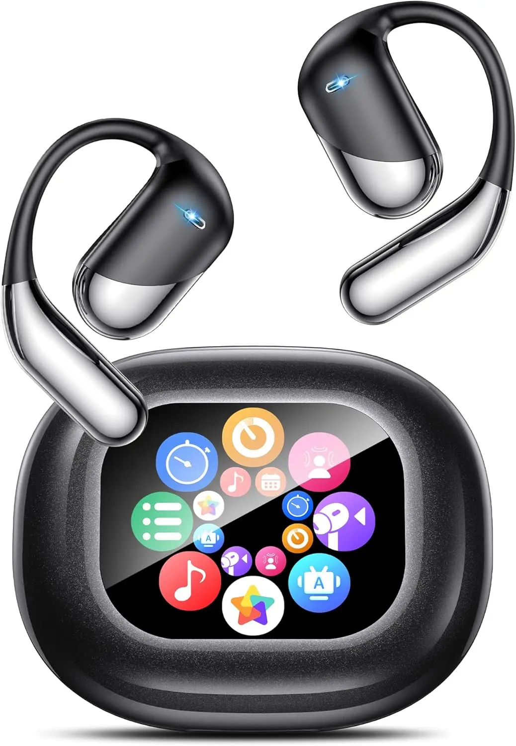

Наушники-переводчики с ИИ, 188 языков, синхронный перевод, Bluetooth, открытый дизайн, сенсорный экран, устройство для путешествий