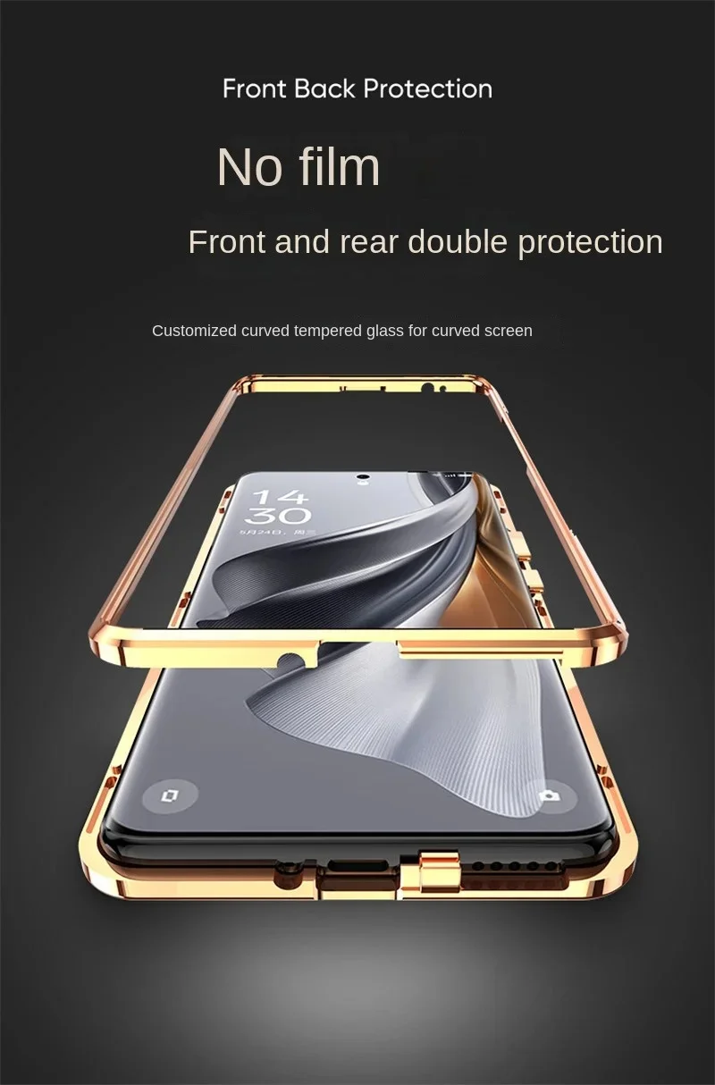 For Xiaomi 13T Xiaomi13T Case 360 Full Protection Front Clear Glass Case with Back PU Leather Hard Cover for Xiaomi Mi 13T Mi13T