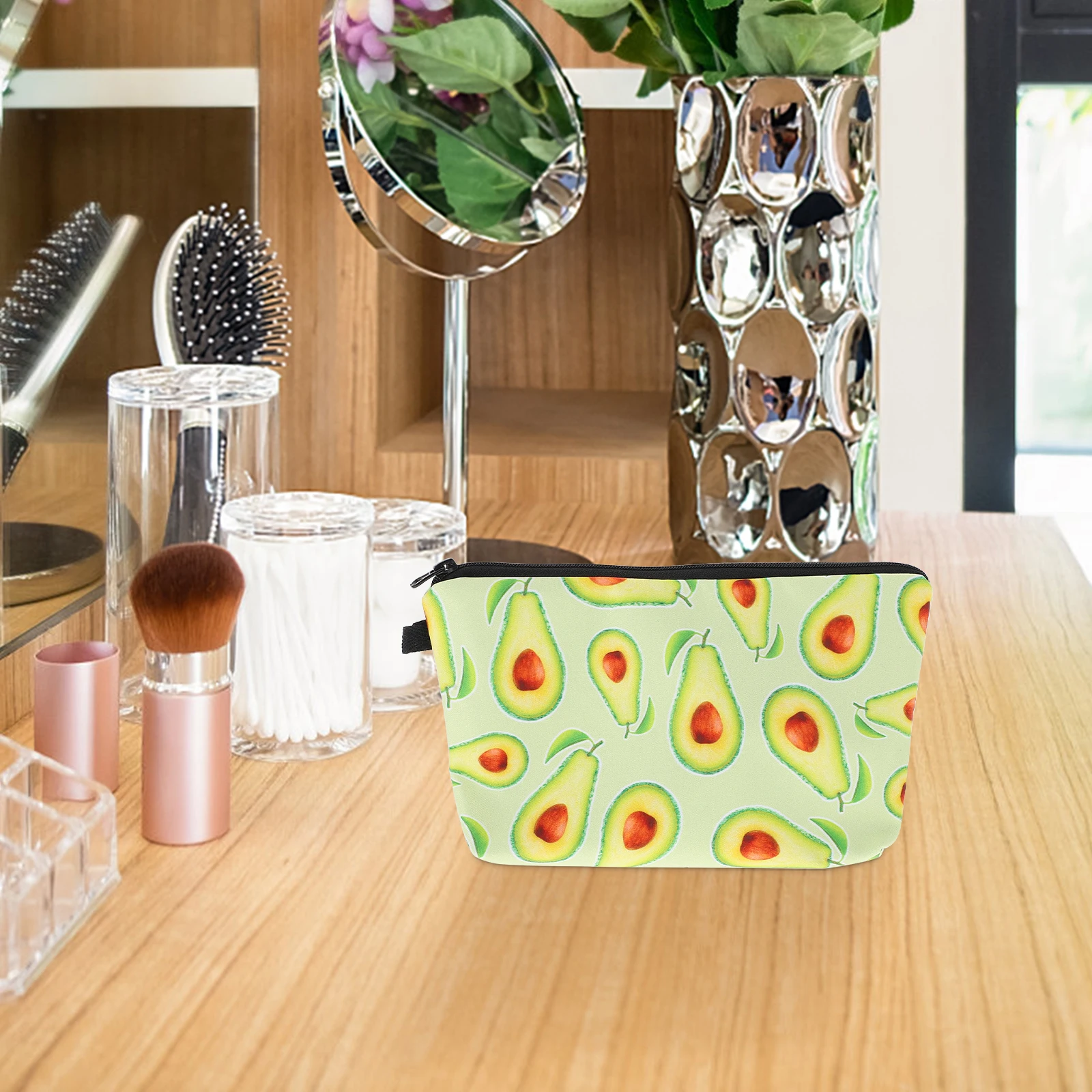 

Avocado Bag Travel Makeup Outdoor Wash Bags Polyester Portable Toiletry