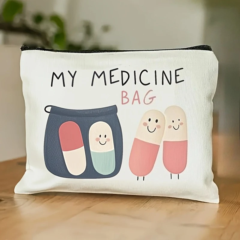 

Medication Pouch Migraine Medication Bag Travel Pill Pouch,Chronic Illness Pills Coin Purse Storage Bags Pencil Beauty Case
