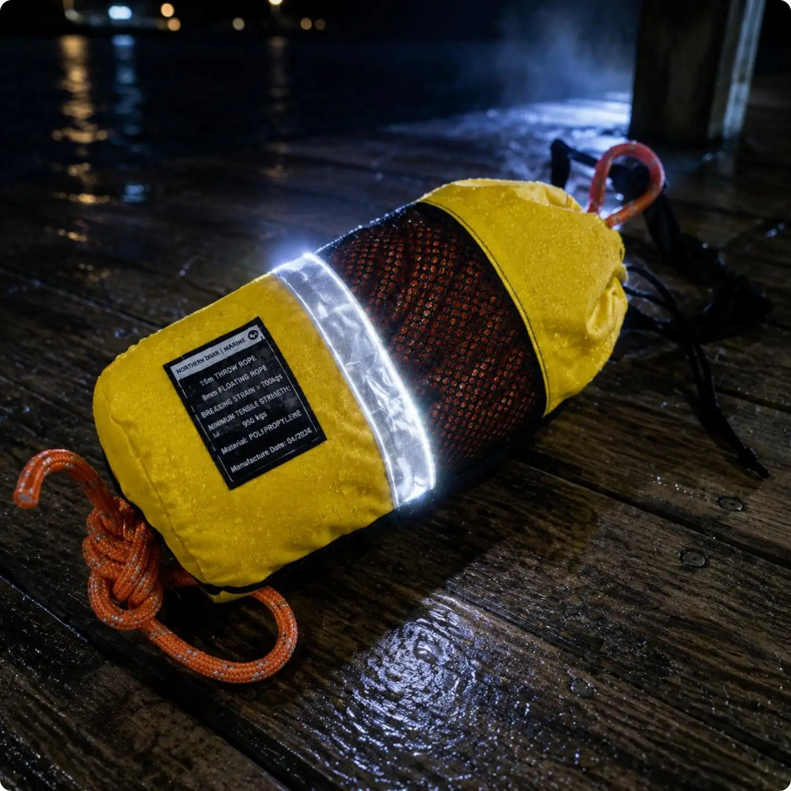 Safety Throw Rope Water Safety Supply Floating Emergency Line Reflective Throw Bag for Boating Rescue Gear view 5