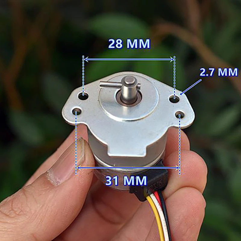 2 Phase 4 Wire Diameter 25mm DC Stepper Motor Micro Stepping Motor for Digital Products Camera Reduction Ratio about 1:94.67