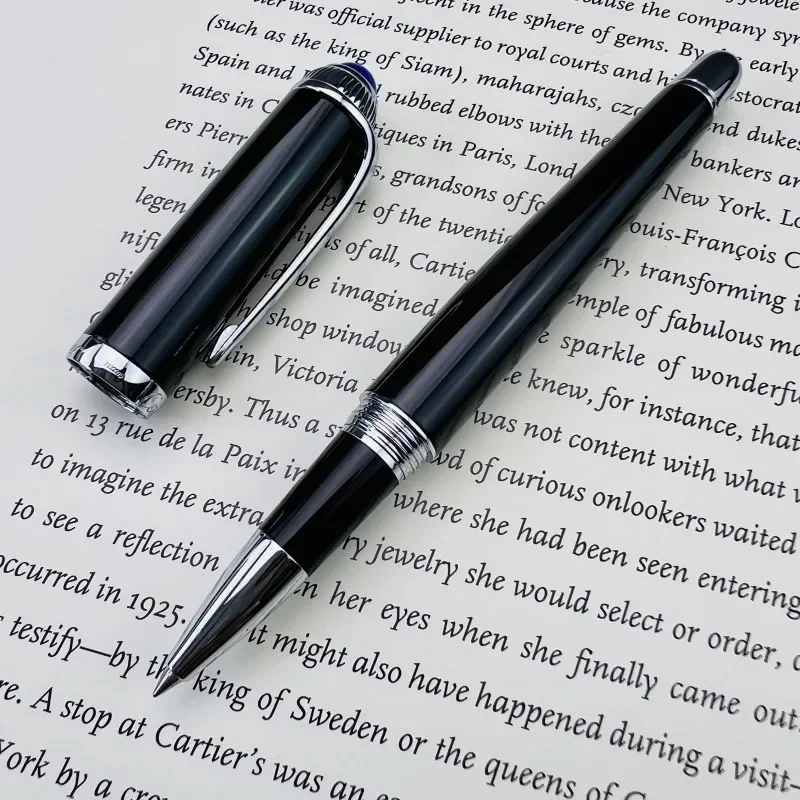 

New Sale Black France High-end Mb Rollerball Pen 0.5mm with Golden Clip Smooth Writing Office Gift Ball Pen Advanced Metal Rod