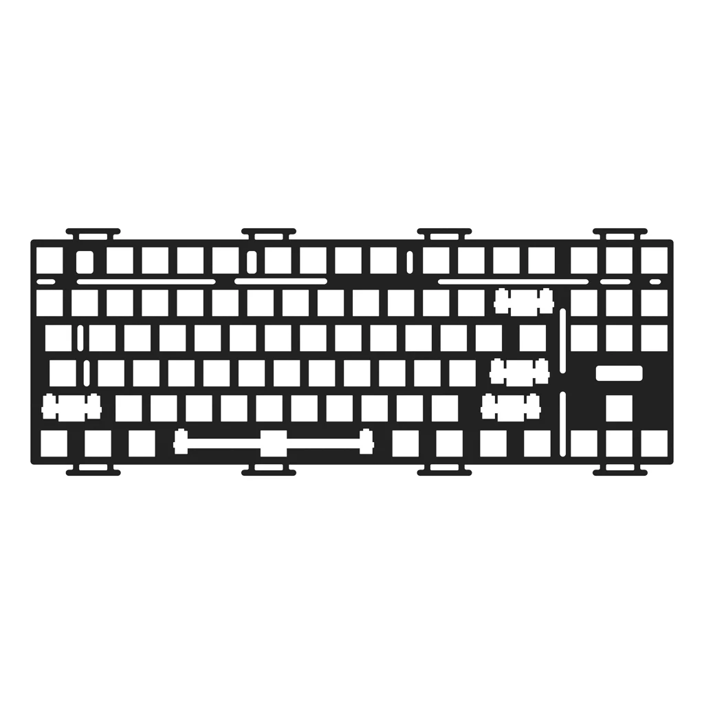 Akko-Monsgeek M3 Teclado Mecânico DIY Kit, FR4, Placa POM para MonsGeek M3