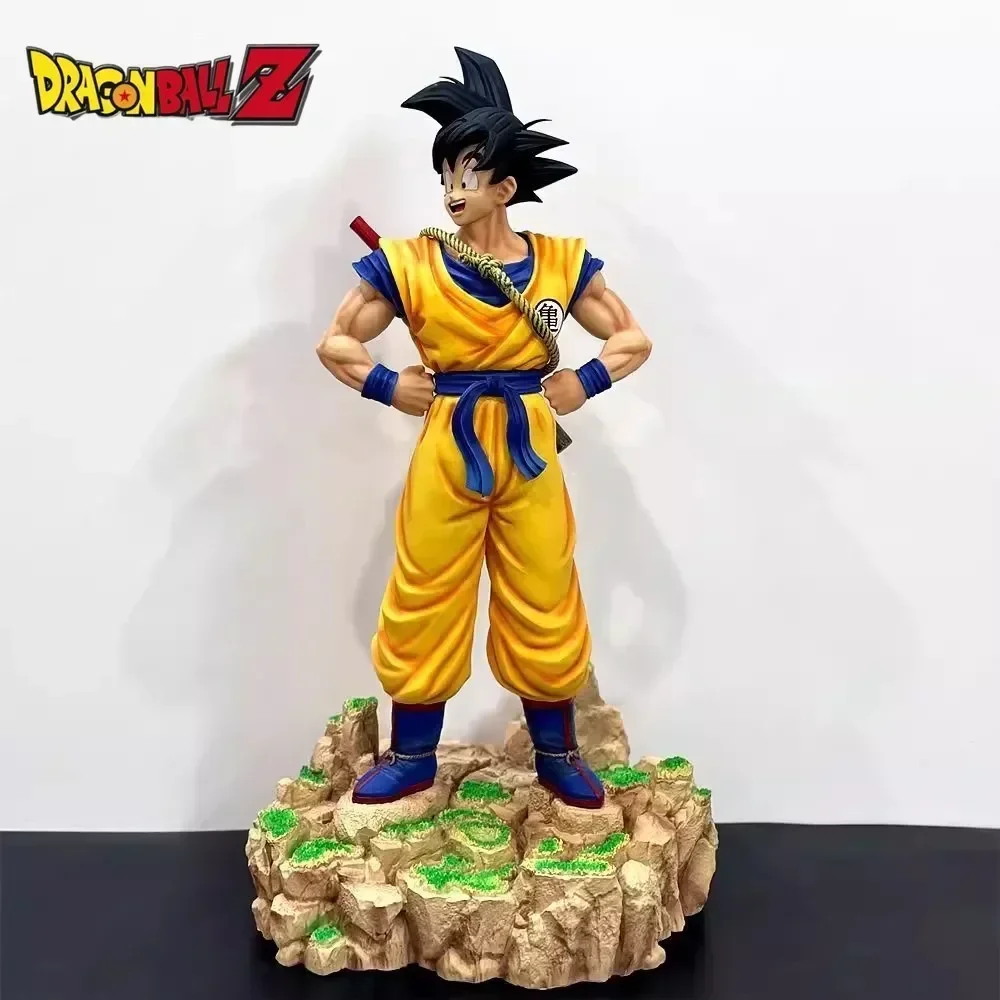 68cm Dream Goku Dragon Ball Z Somersault Cloud Super Saiyan Standing Collection Figures Statue Anime Model Ornaments Toy Gifts