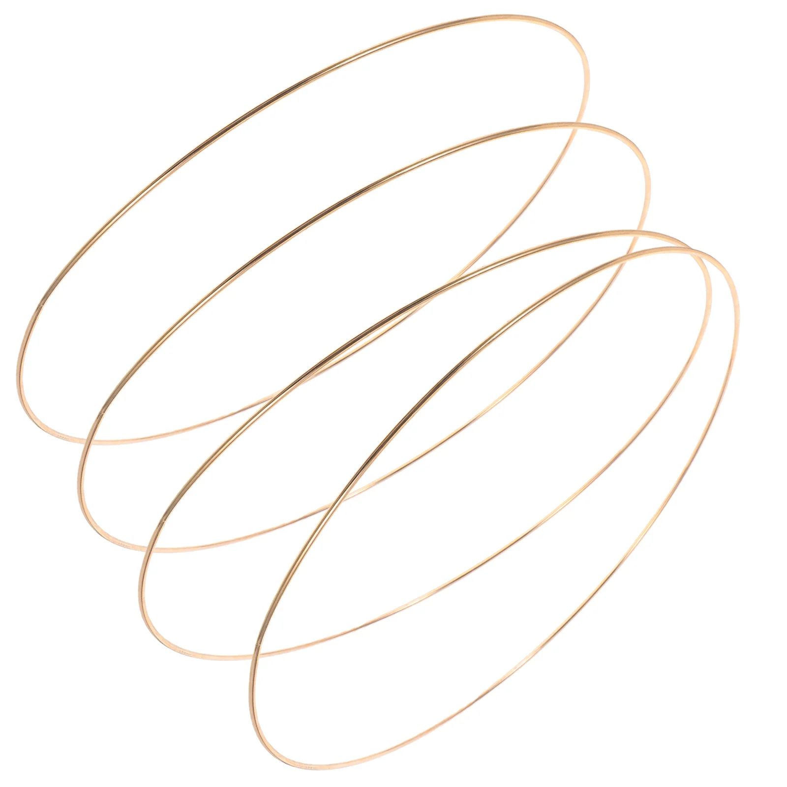 

4Pcs Floral Iron Hoop Wreath Frames 35cm Elegant Metal Rings for Wedding Party DIY Dreamcatcher Wall Hanging Centerpiece Decor