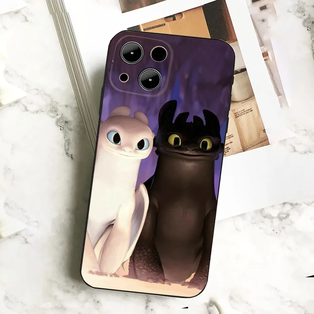 Cartoon T-Toothless  Phone Case  For IPHONE 15,13,14,12,Mini ,11, Xr, X ,Xs Pro Max 8, 7 Plus Back Cover