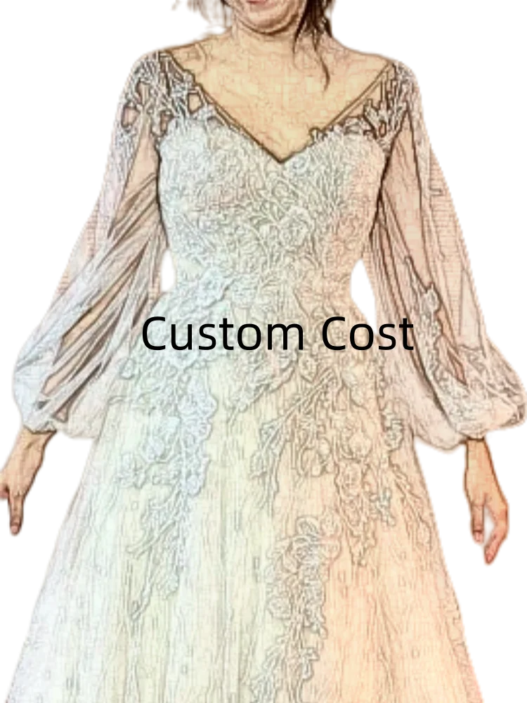 

Puff Sleeve Vestido De Noiva Wedding Dress 2024 Custom-made Plus Size Vestidos De Novia Bridal Tulle Mariage