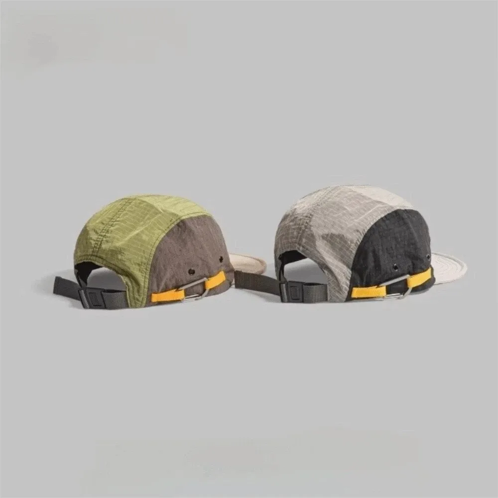 5-Panel Herren Baseballkappen Farblich Abgestimmte Leichte Schnelltrocknende Kappe Outdoor Camping Sonnenschutz Entenschnabel-Kappe – Detail 13