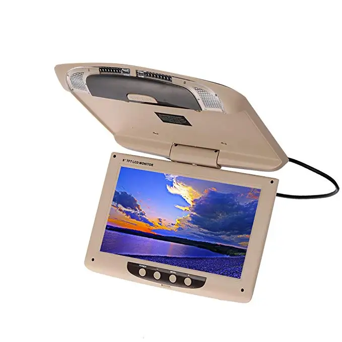 NEW-9 Inch Car Hd Digital Lcd Display Roof Lcd Color Display Flip Screen Ceiling Ceiling Display