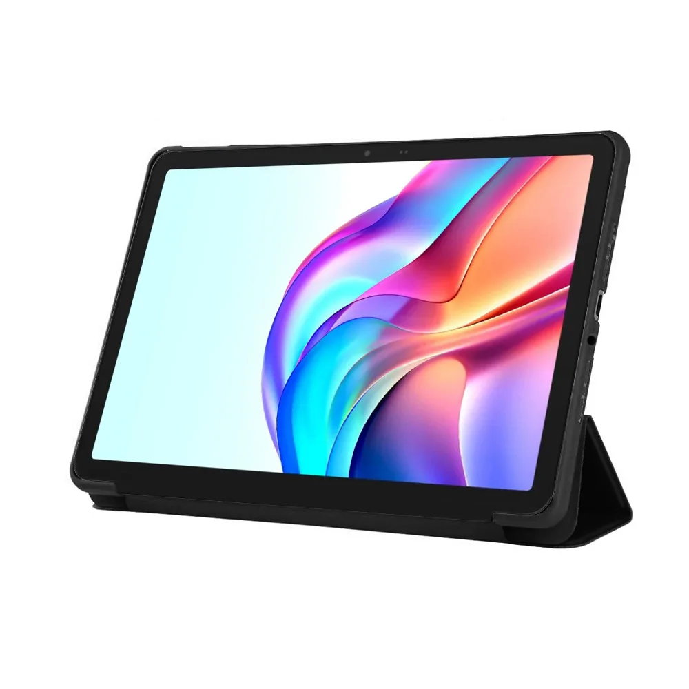 حافظة لهاتف Tecno Megapad مقاس 11,11 بوصة 2024، غطاء حماية للكمبيوتر اللوحي، رفيع للغاية، ثلاثي الطي، قوس، غلاف حماية ملفوف بالكامل