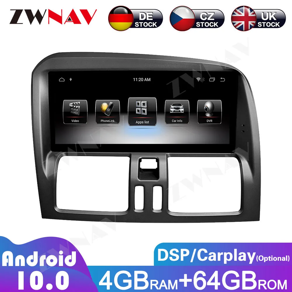 Car Radio For Volvo XC60 2007 2008 2009 2010 2013 2014 2017 Wireless CarPlay Android Auto 4G Car Multimedia GPS 2 Din Autoradio