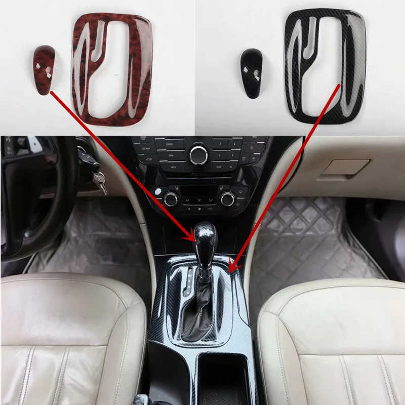 

Автомобильная Наклейка ABS, углеродное волокно, зерно или деревянная шестеренная панель, ручка переключения передач, украшение для 2009-2016 OPEL INSIGNIA G09, автомобильные аксессуары
