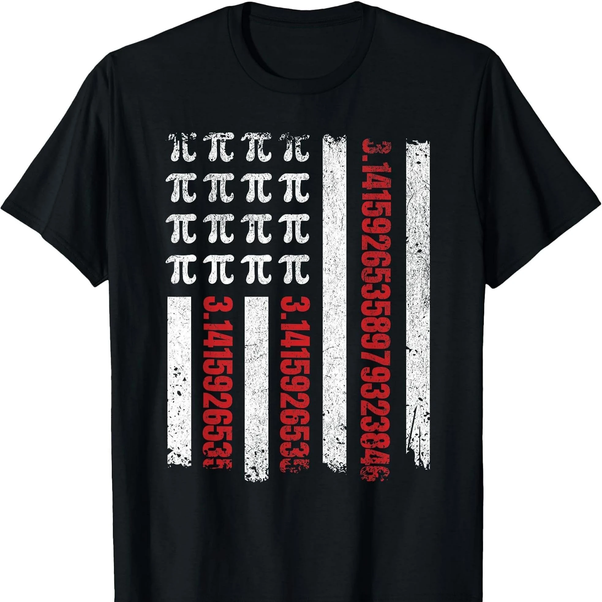 

American Falg Happy Pi Day Math Teacher T-Shirt 100% Cotton O-Neck Short Sleeve Summer Casual Mens T-shirt Streetwear