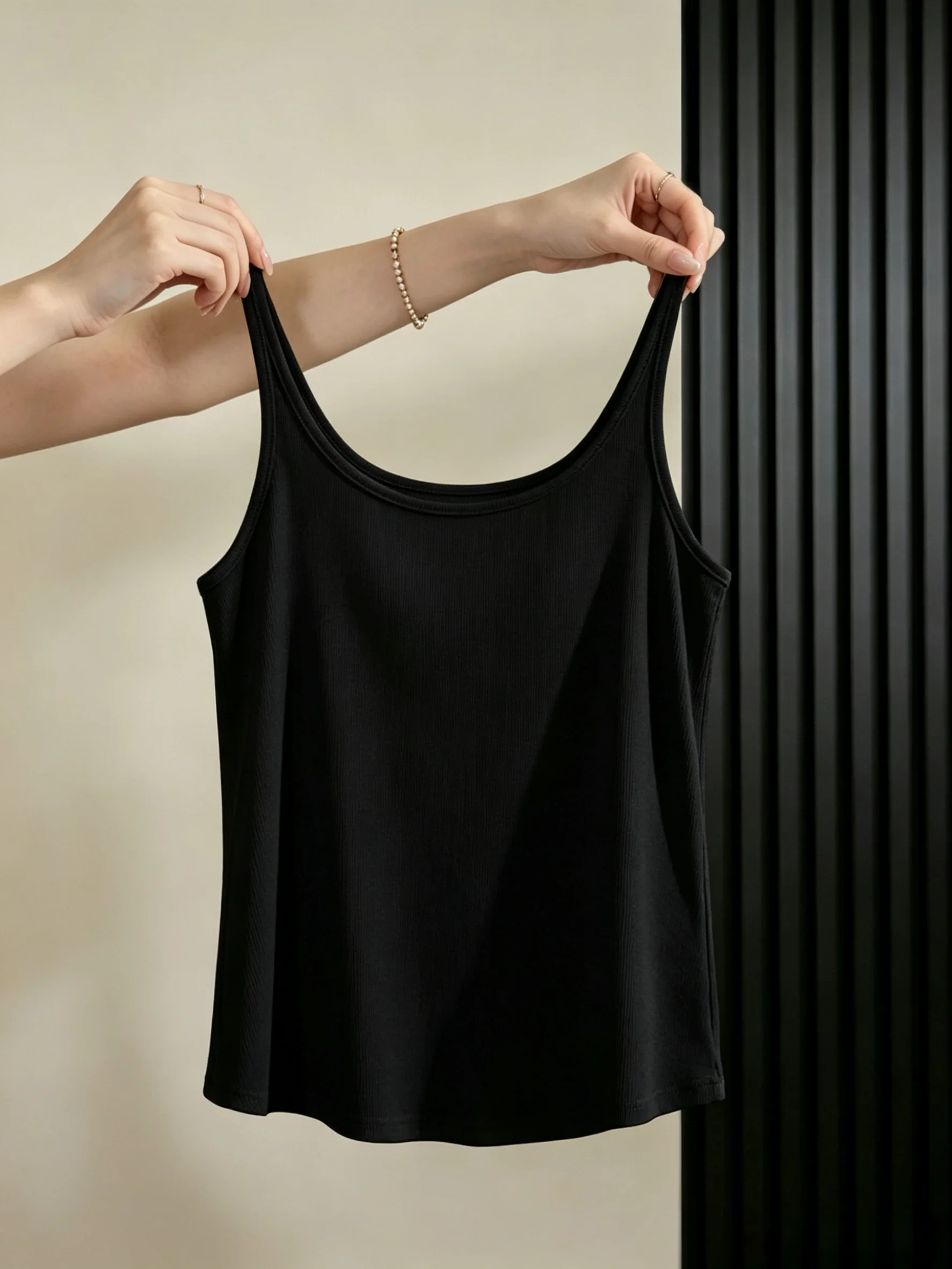 เสื้อกล้ามผ้าฝ้ายทรงหลวมสำหรับ - Tops บทวิจารณ์และราคา