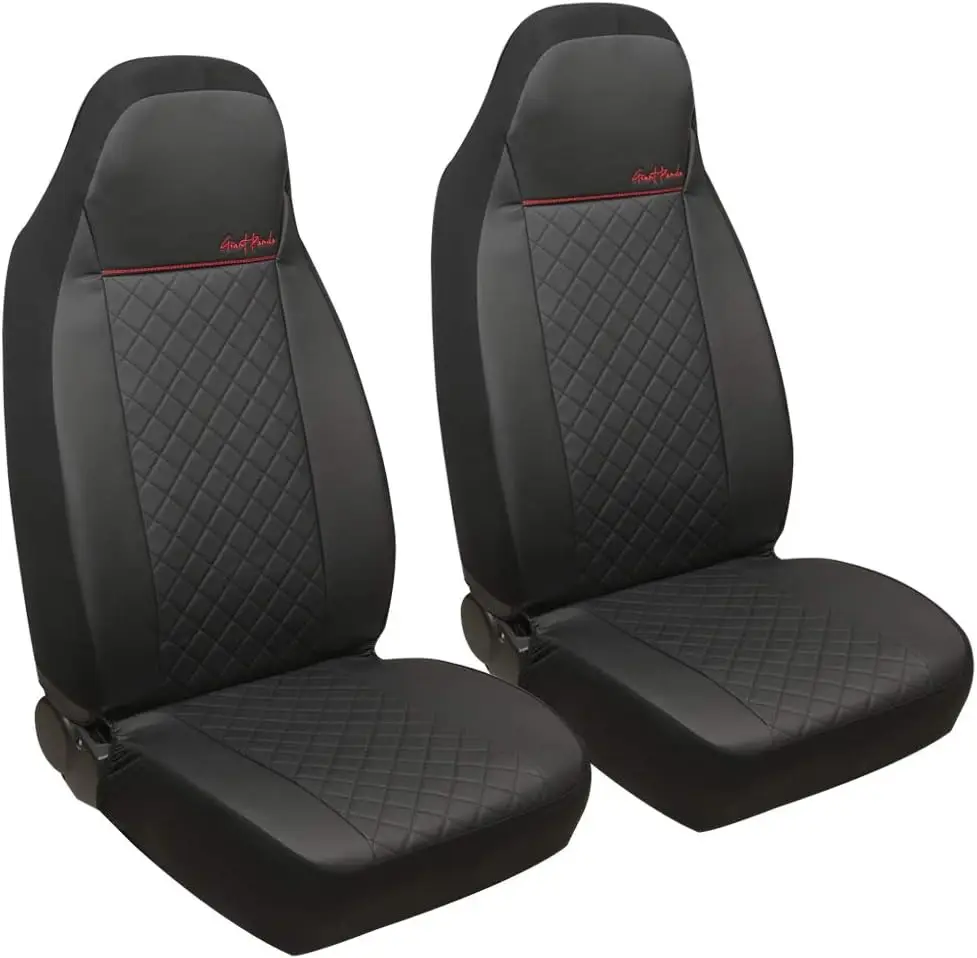 

Чехол на автомобильное сиденье, Чехлы на ковшовые сиденья, Кожаные чехлы на автомобильные сиденья с высокой спинкой для автомобилей, грузовиков, джипов, фургонов, внедорожников, пикапов, подушек безопасности, совместимы