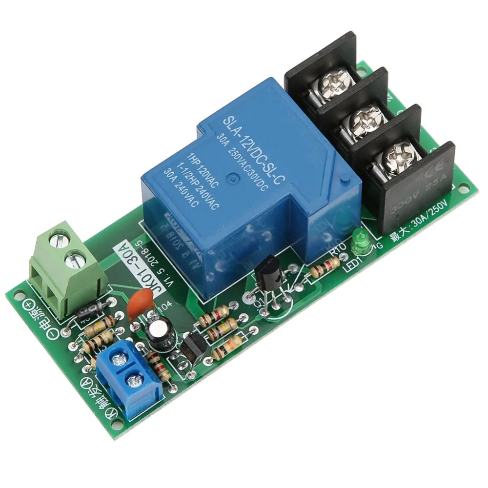 

Timing Control DC12V Timer Module 30A Load 0~60minutes Timer Relay Module 250VAC/30VDC Timer Switch Module Automation Systems