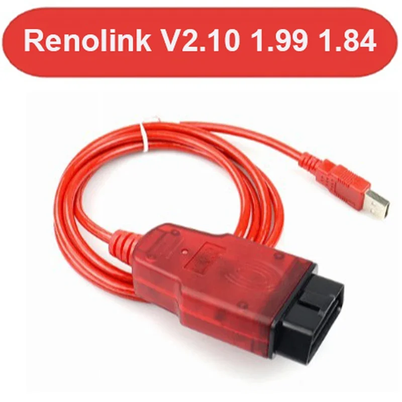 

Newest Renolink V1.87/V1.99/V2.10 OBD2 Diagnostic Interface Cable Key Coding Reset ECU Programmer Re-nault/D-acia airbag Multi