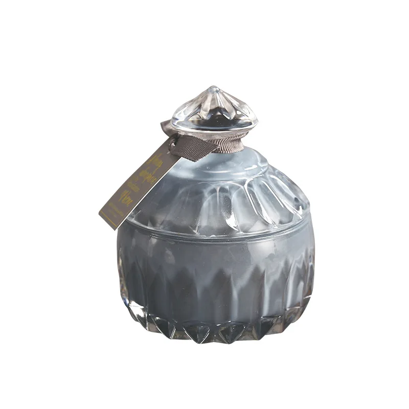 Ins Style Candy Glass Jar Scented Candle Essential Oils Soy Wax Candle Aromatherapy Home Decoration Birthday Xmas Gift