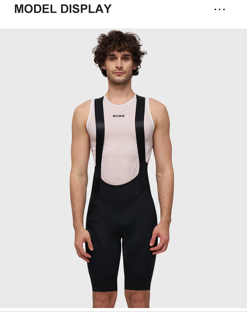 BCBE-ING Herren Radsport-Trägerhose Pro 7Hours Italy mit Elastic Interface Polsterung, MTB- und Rennrad-Trägerhose, Fahrradhose – Detail 11