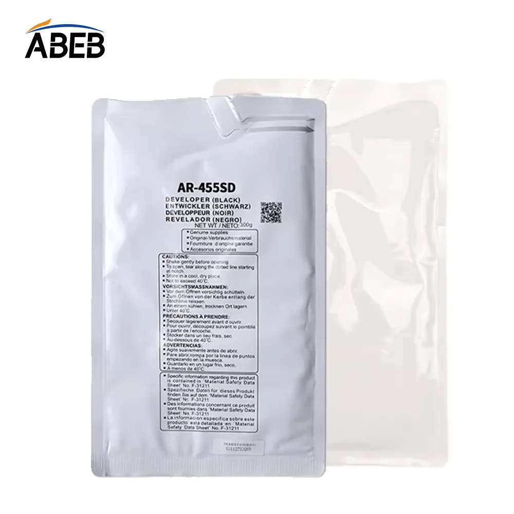 

1PCS AR455 Developer Powder For Sharp AR-350 310 420 450 355 455 3511 4511 MX-M351N 451U 351U 3512 4512 OEM Compatible Carrier