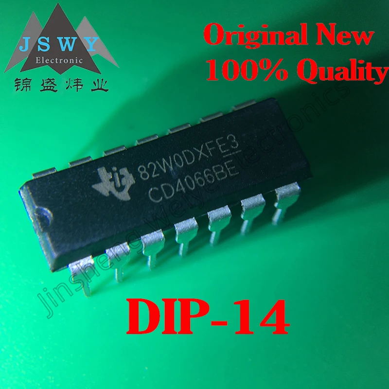 Logic IC Latest 2023+ CD4066 CD4066BE Original Stock DIP-14 Bidirectional Analog Switch Chip 5~30PCS Free Shipping Electronics