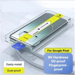 For Google Pixel 10 9XL 9 8a 6a 7 7a 8 8 9a Pro 5G Screen Protector Tempered Glass Protective Easy Install Auto-Dust Removal Kit