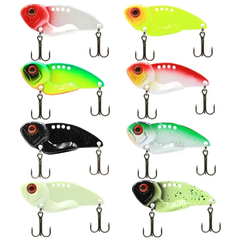 

Metal Luminous VIB 7 10 12g Fishing Lure Mini Vibration Spoon Spinner Crankbait Bass Artificial Hard Bait Cicada Fishing Tackle