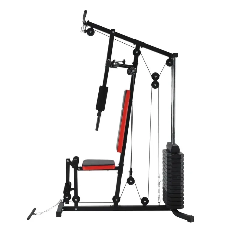 Factory price single stand gantry weight bench strong chest muscle arm strength Smith comprehensive training machine