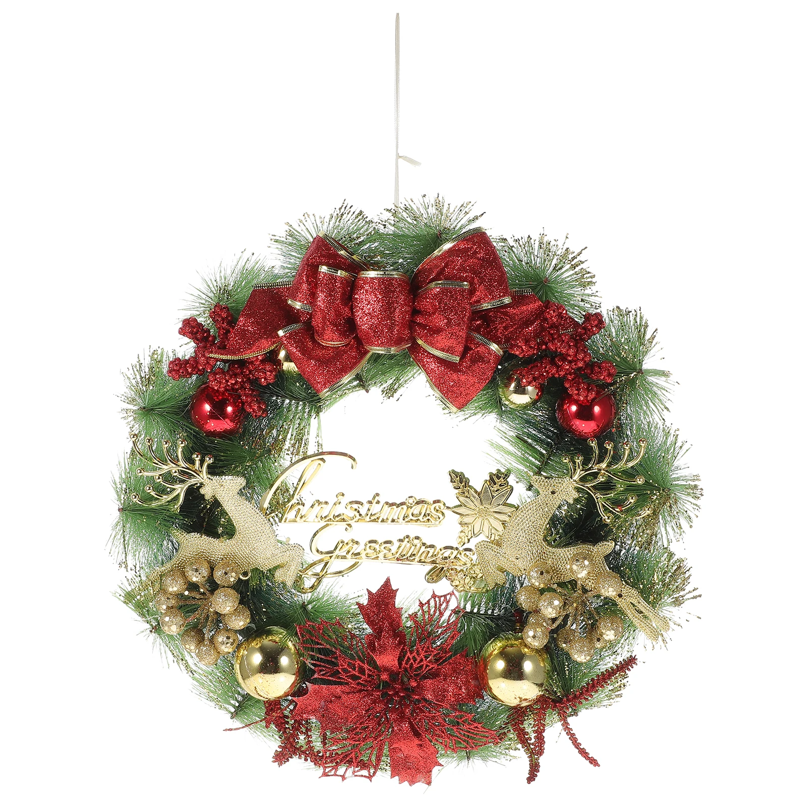 

Christmas Wreath Decorative Door Hanging PVC H made Home Tree nament Bright Color Long Lasting Eco Friendly Christmas Party