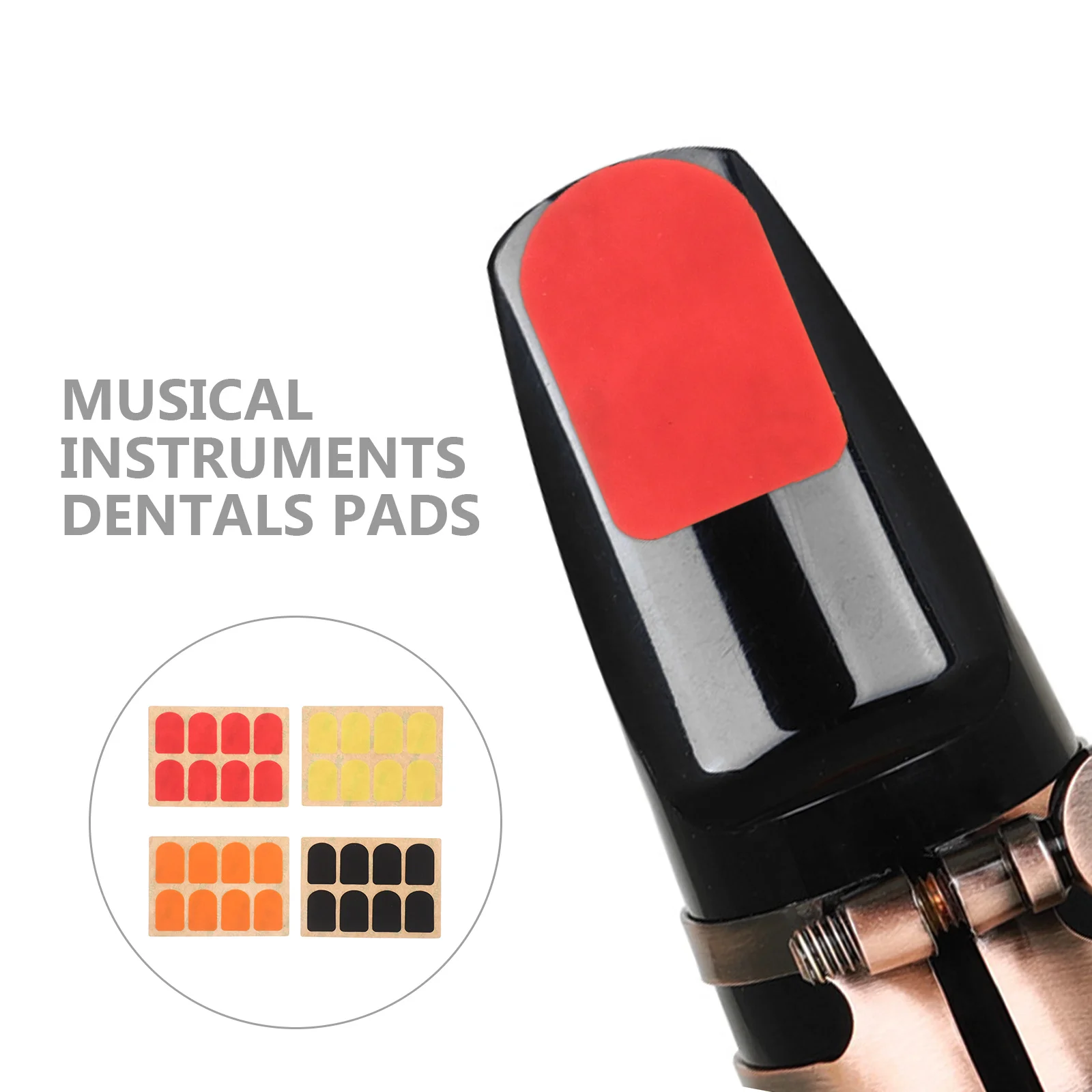 1Set Siliconen Sopraan Klarinet Patch Mondstuk Pads Kussens Beschermen Tanden Instrumenten Veelzijdig Gebruik Sax Mondstuk Patch
