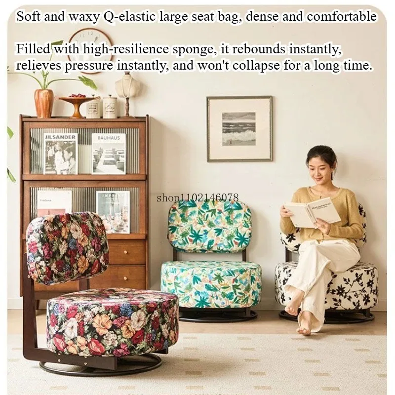 겨울 가정용 싱글 소파 레저 의자, 발코니, 레이지 소파, 침실, 심플한 모던 소파, 거실, 북유럽 솔리드 우드 의자