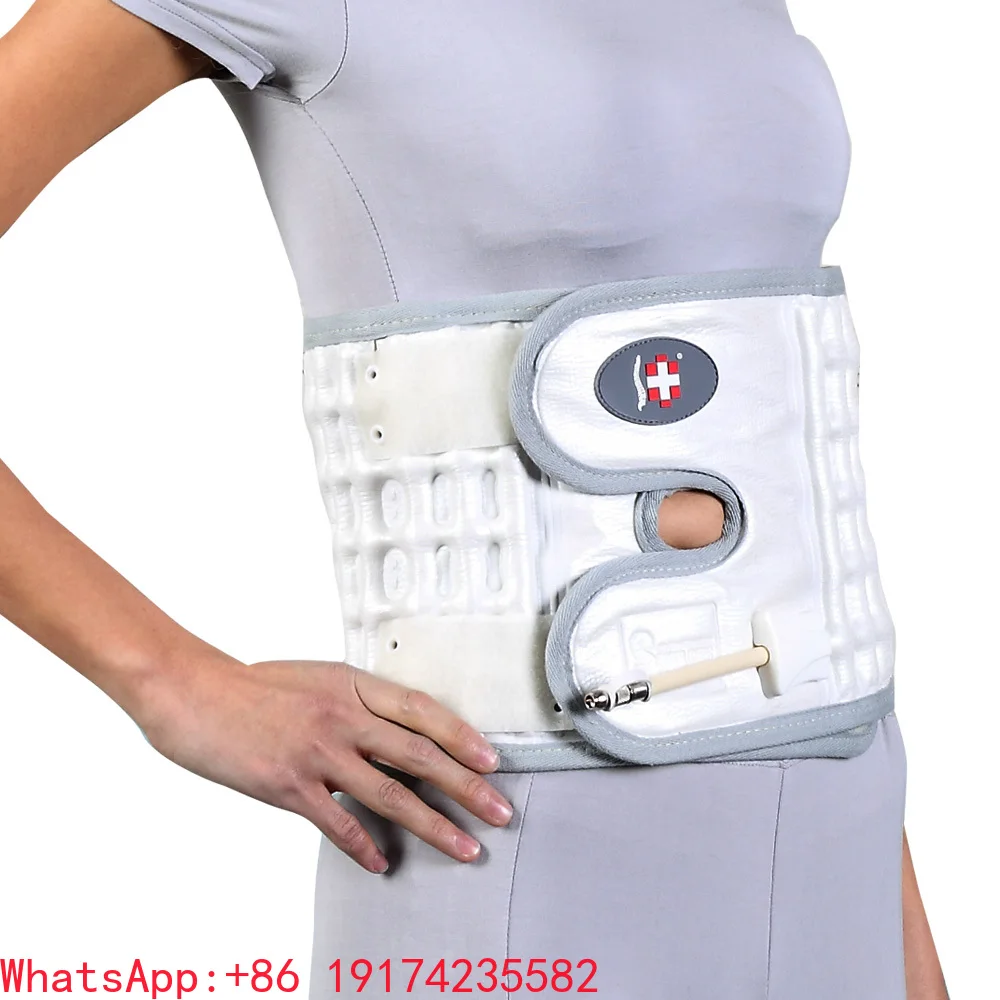 

Home Use Waist Support Hernia Belt Inflatable Back Correction Device for Traction