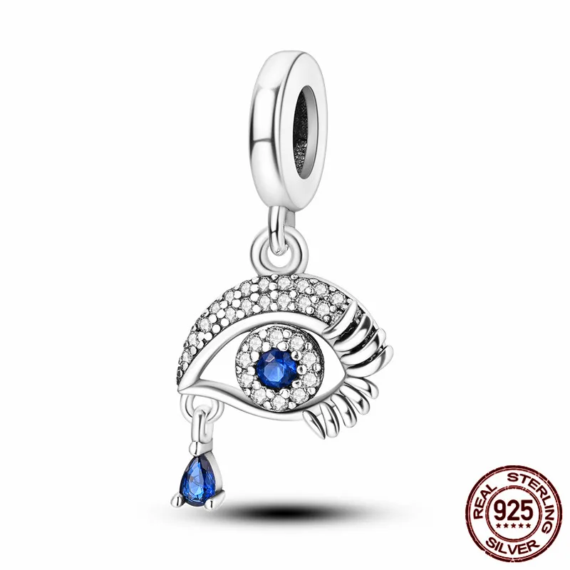 

This S925 sterling silver teardrop eye pendant paired with an original bracelet is a DIY jewelry gift perfect for women.