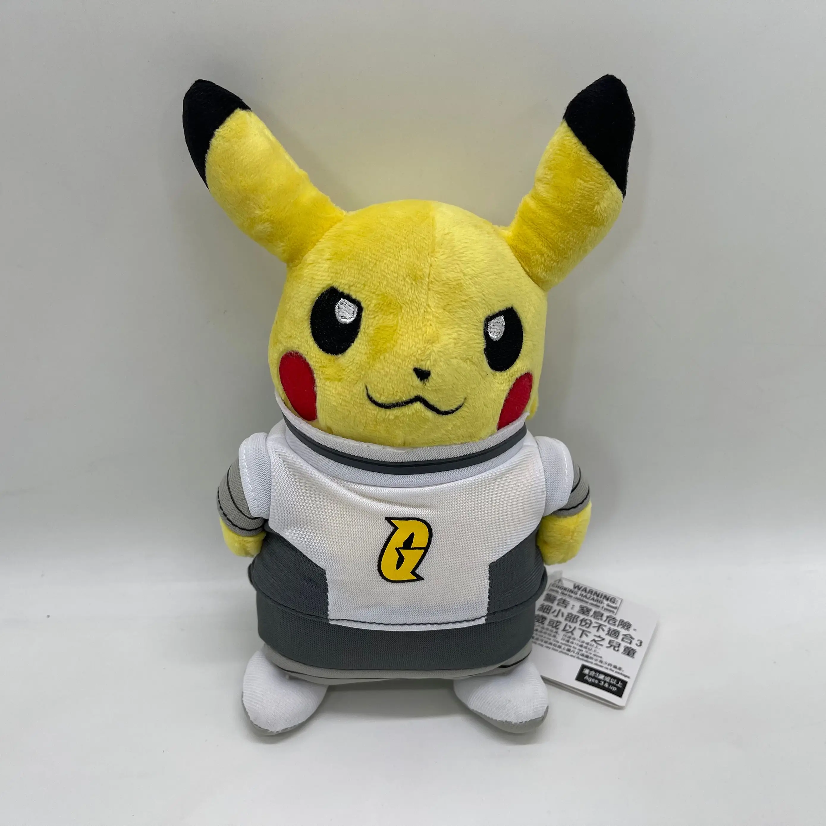 Pokémon Pikachu Cosplay no Equipe Traje Galáctico Pelúcia Boneca de Brinquedo Macio Teddy 8,5"