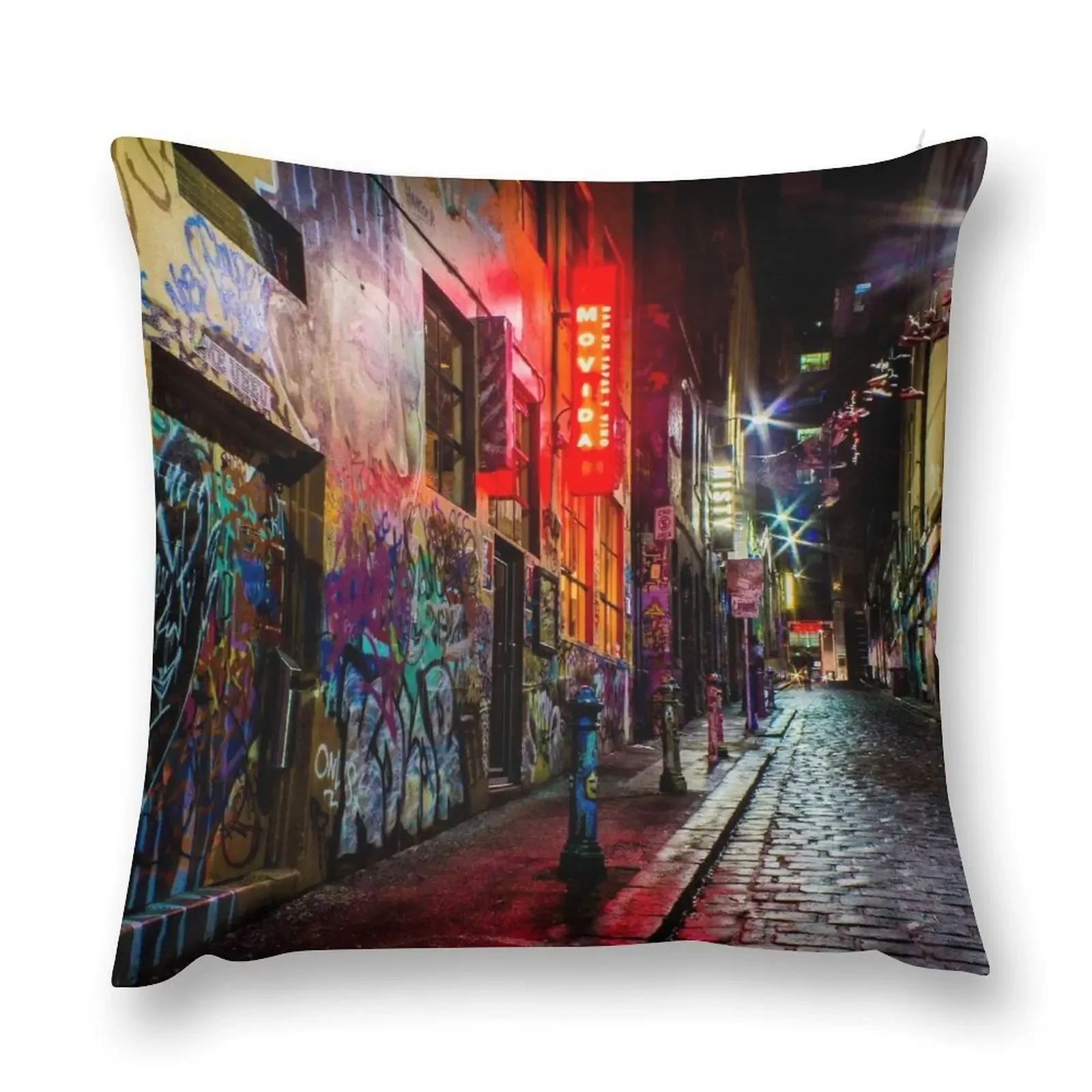 Hosier Lane, Melbourne, Victoria, Australia. Throw Pillow Couch Cushions Decorative Pillow Covers For Sofa pillow