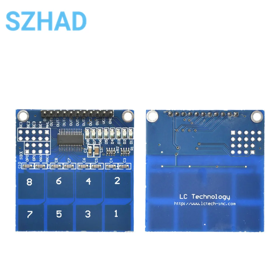 TTP226 8 Channel Digital Capacitive Switch Touch Sensor Module For Arduino