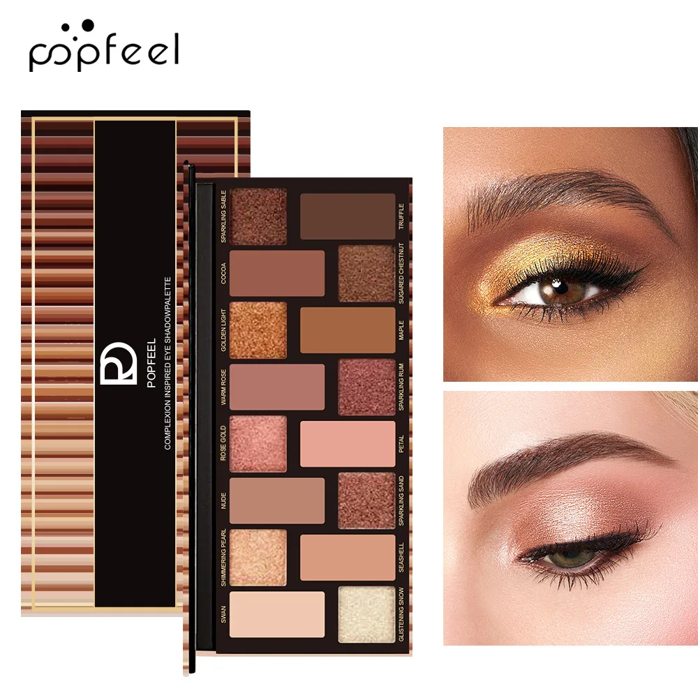 Palette di ombretti a 16 colori glitter per occhi ombretto opaco luccicante trucco coreano per donne cosmetici lucentezza degli occhi impermeabile