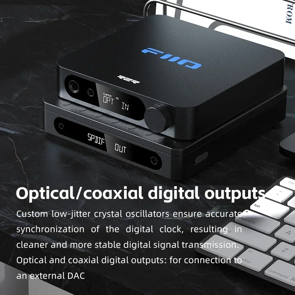 FiiO DM13 多機能ポータブルステレオ CD プレーヤー、長持ちするバッテリー付き、USB リッピングをサポート、光/同軸/3.5mm/4.4mm