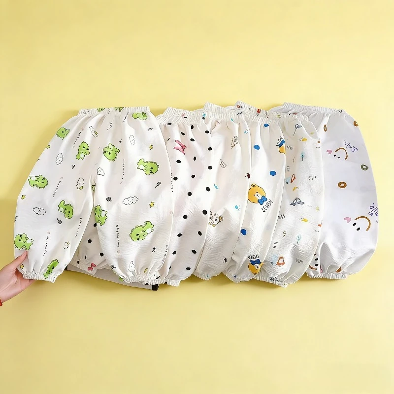 Summer Baby Mosquito Pants Thin Breathable Lantern Trousers For Boys Girls Loose Casual Nine Points Pants Kids Soft Sleep Pants