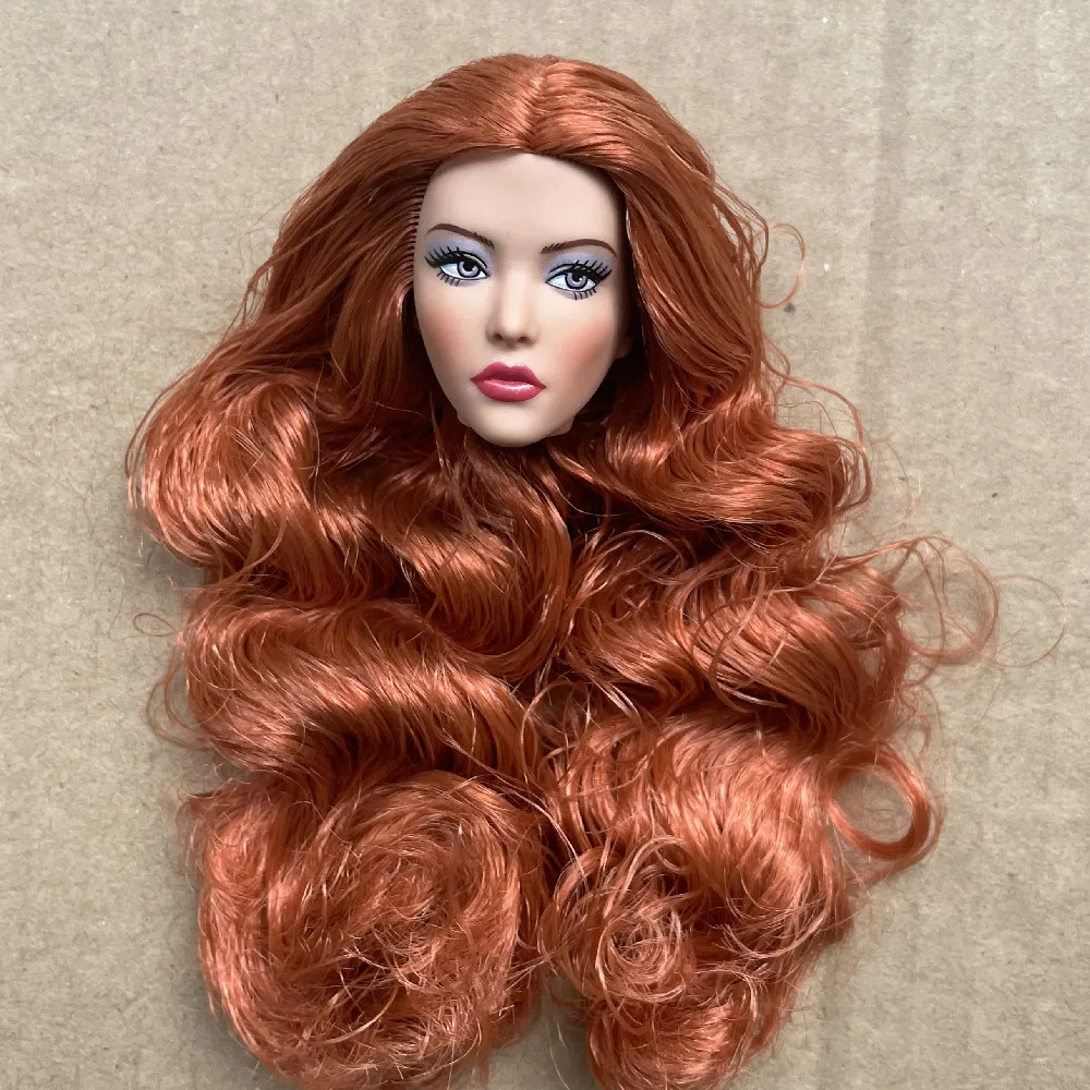 

Original New MENGF Head With Rooted Hair Prince Princess Bald Doll Heads FR IT Doll Accessories Blank Face 1/6 Size Doll Heads