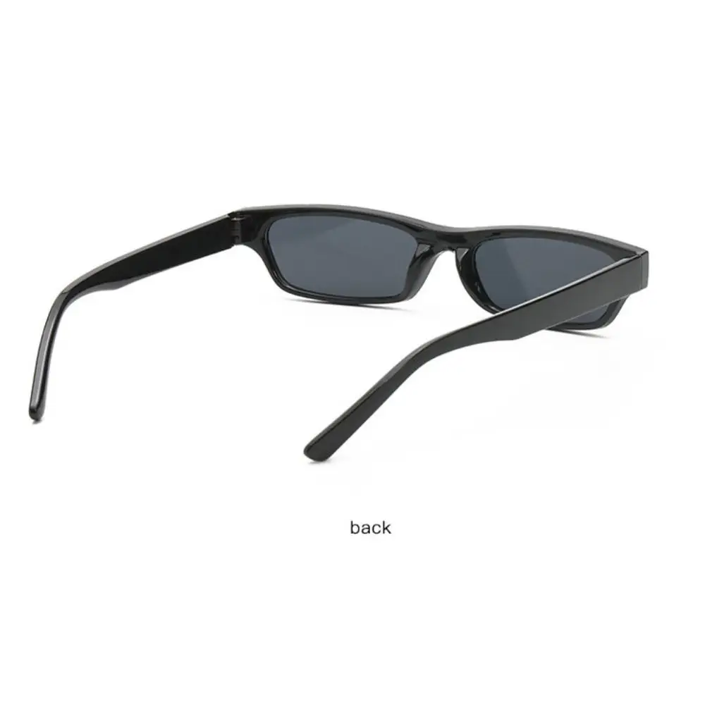 Street Photos Decoration Small Frame Sunglasses Block Glare UV400 Black Shades Glasses Punk Eye Protection Eyewear