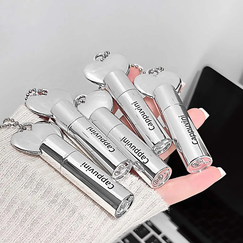 CAPPUVINI Waterglass Lip Glaze Mirror Shine Jelly Texture Non-Sticky Clear Glass Lip Effect Korean Style Student Daily Use Cosme