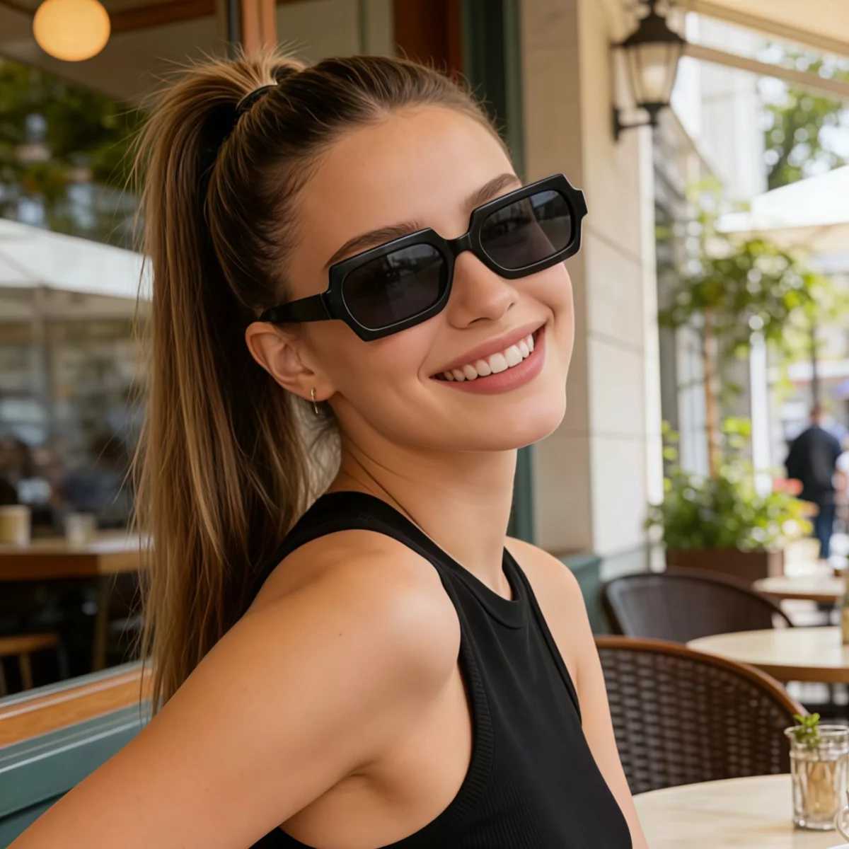European and American retro style unisex Y2K unisex fashionable glasses trend versatile summer sun shading and UV protection lig