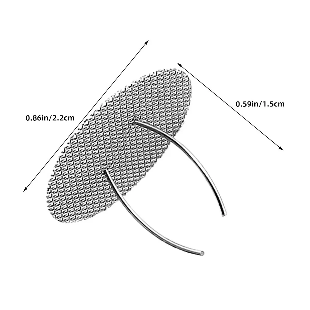 5Pcs Stainless Steel Tea Strainer Fine Mesh for Teapot Single Hole Filter Infuser Replacement Compatible with Zisha Yixing Pots