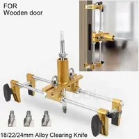 Wooden Door Lock Hole Opener Device Set Mortice Lock Fitting Jig Slotting Machine Doorlock Mortising Template Jig Lock Mortiser