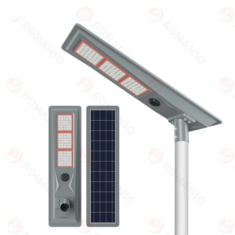 Capteur de panneau solaire à LED, lampadaire, 100W, 200W, 300W, puissance 160strada/W, haute location