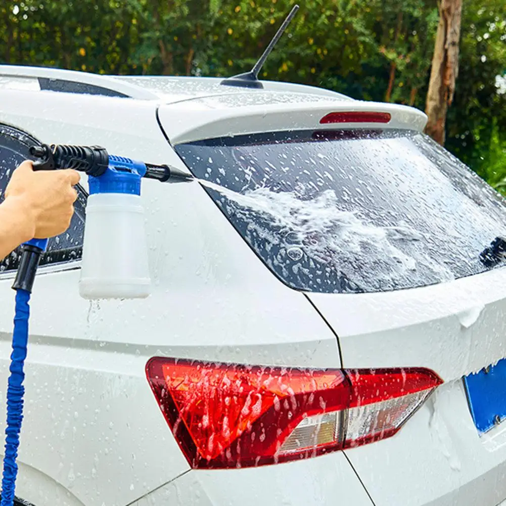 Car Wash Foaming Blasters High Pressure Fast Foaming 2 Modes Stretchable Hose Foam Sprayer Watering Can for Garden Watering Can