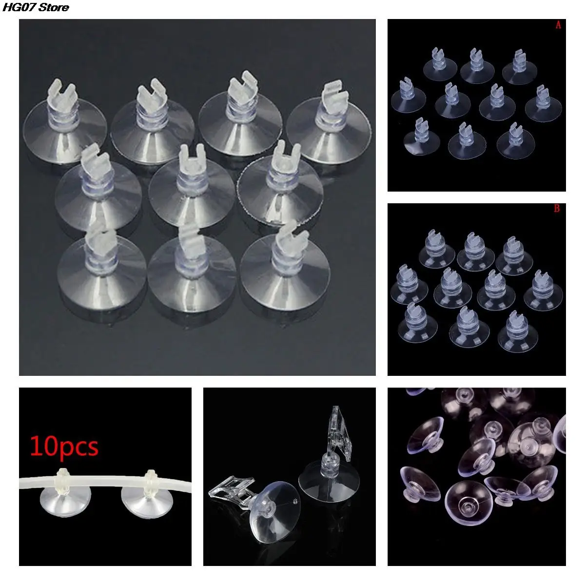 جديد 1-50 قطعة حوض السمك مصاصة حامل لاصق للأسماك خزان 4/ 6 مللي متر مضخة هواء الطيران أنبوب شفاف حوض السمك مضخة هواء