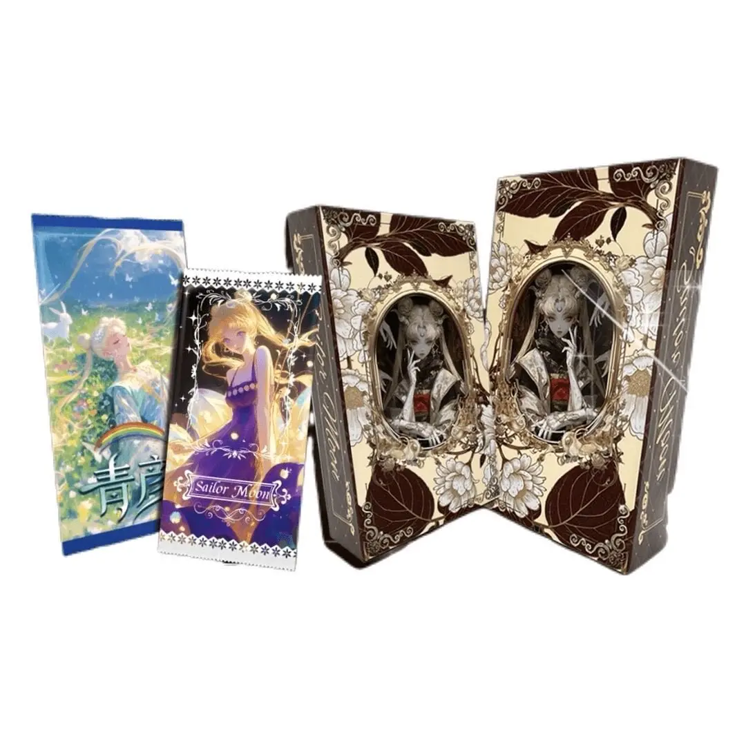 Sailor Moon Anime Trading Card Booster Box Retro Luxury Pattern Collectible Blind Box Cards Cute Toy Gift for Anime Collectors